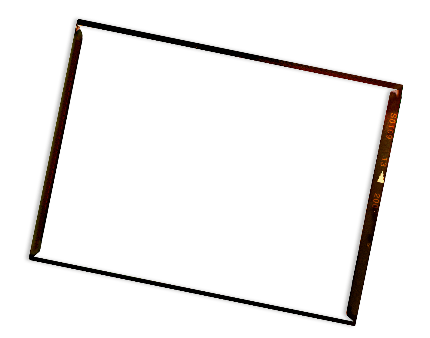 vintage 6X9 cm medium format camera film,empty frame for pictures,flat lay. Comeback of analog film photography concept, free copy space